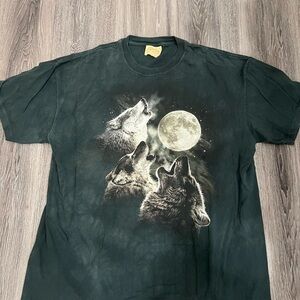 Vintage wolf mountain shirt